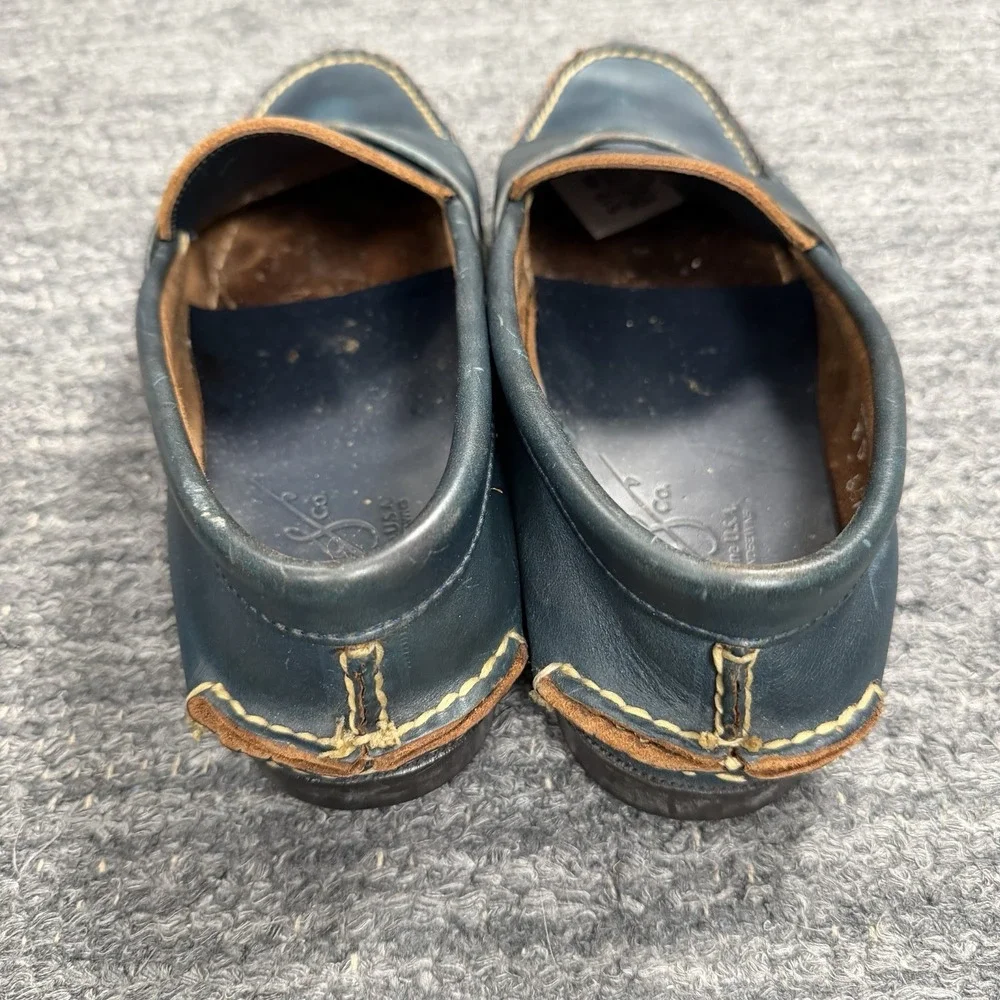 Rancourt & Co. Penny Loafer 8 D Blue Green Leather Preppy Made in Maine USA
